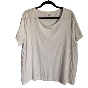 XL short sleeve plain white tee relaxed fit